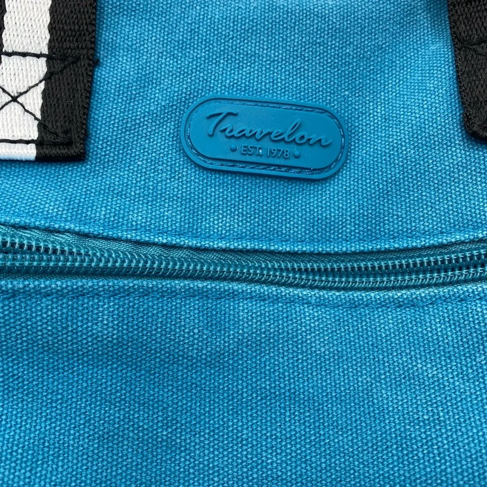 Travelon Anti-Theft Coastal RFID-Blocking Laptop Travel Backpack Large Blue